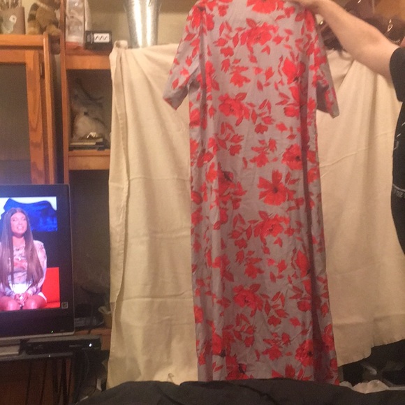 (2xl) Vonda Maxi Dress with collar and short sleeves - Picture 4 of 4